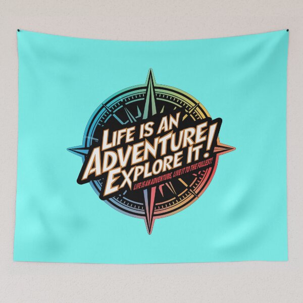 Item preview, Life is an adventure, Explore it!. sticker designed and sold by InkwiseIA.