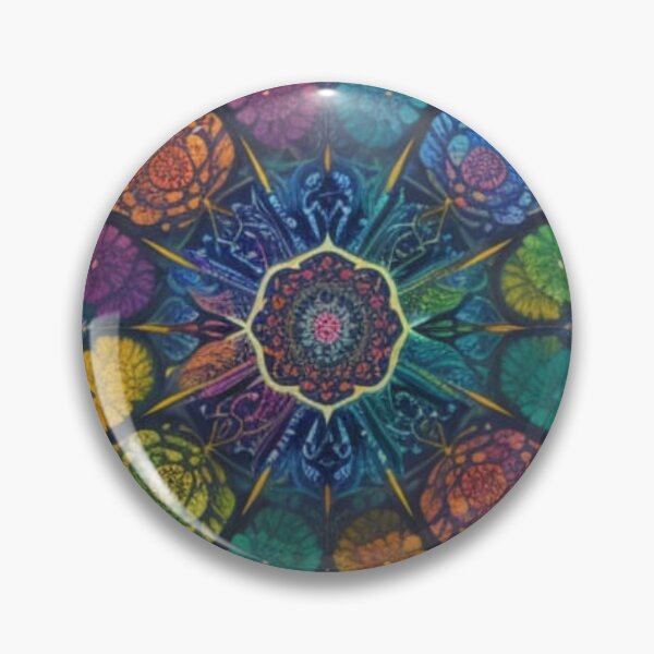 Item preview, Cosmic Rainbow Flower Mandala designed and sold by Harmonic_Layers.