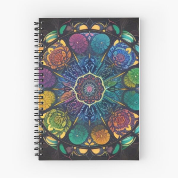 Item preview, Cosmic Rainbow Flower Mandala designed and sold by Harmonic_Layers.