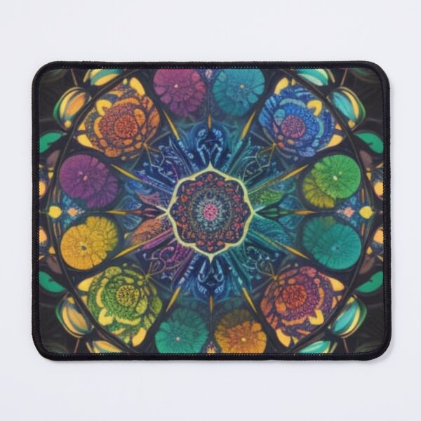 Item preview, Cosmic Rainbow Flower Mandala designed and sold by Harmonic_Layers.