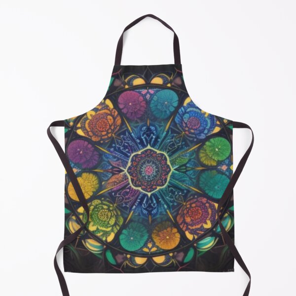 Item preview, Cosmic Rainbow Flower Mandala designed and sold by Harmonic_Layers.