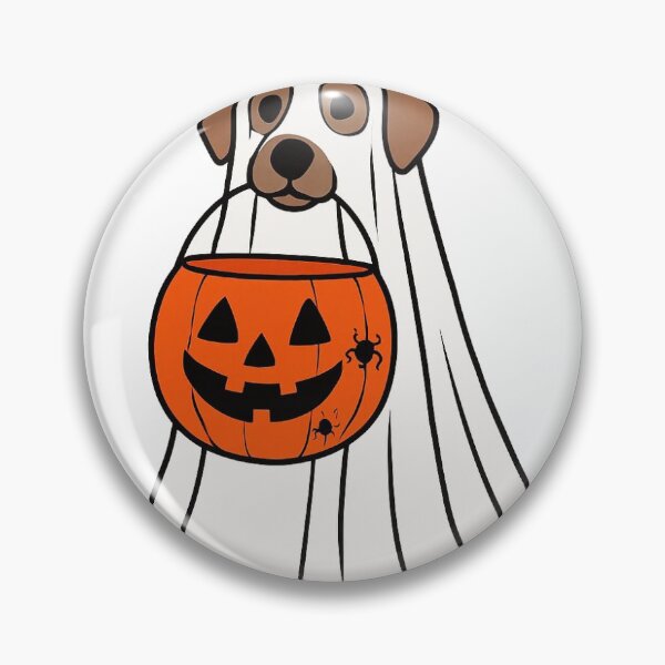 Item preview, Trick-or-Treat Pup in Ghost Costume designed and sold by Designed By Joey.