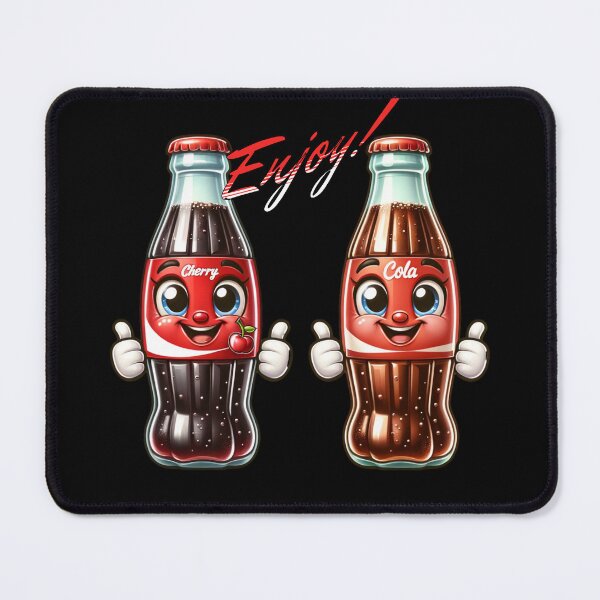 Item preview, Cherry & Cola Prime Cartoon Soda T-Shirt – Retro Cute Bottle Buddies designed and sold by NSB-Design.