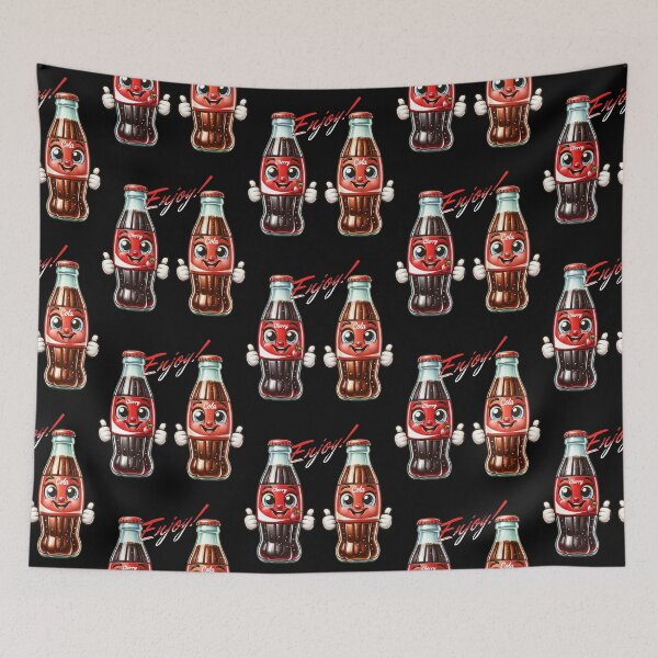 Item preview, Cherry & Cola Prime Cartoon Soda T-Shirt – Retro Cute Bottle Buddies designed and sold by NSB-Design.