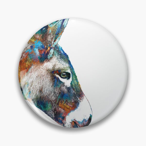 Item preview, Colorful Donkey Art On White designed and sold by Sharon Cummings Art.