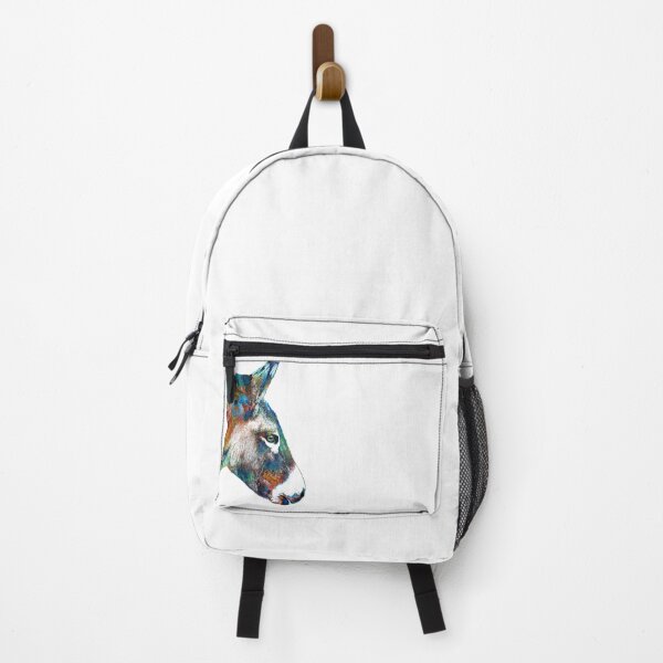 Item preview, Colorful Donkey Art On White designed and sold by Sharon Cummings Art.