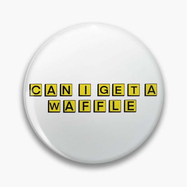 Item preview, "Can I Get a Waffle?" Meme Sticker designed and sold by MrsSmith0323.