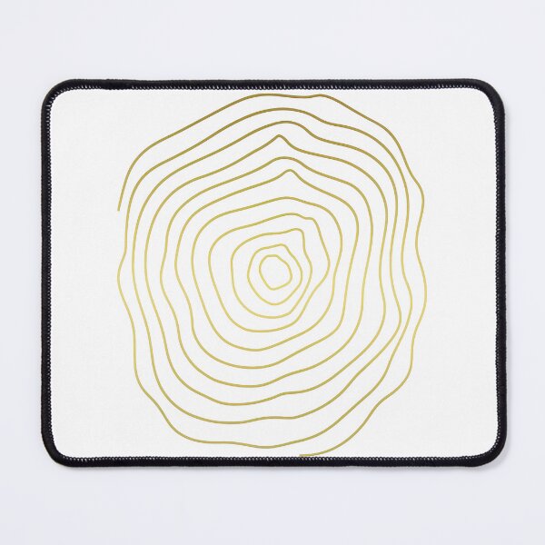 Item preview, Gold Tree Ring Line Art - Natural Growth Pattern Design designed and sold by ArtfulWeave.