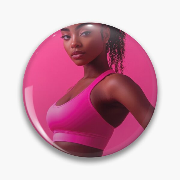 Item preview, Model poses before pink background designed and sold by anytka.