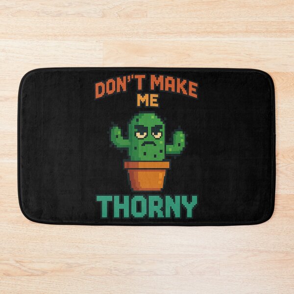 Item preview, Don’t Make Me Thorny – Funny Cactus Pixel Art designed and sold by PrimalPalette.