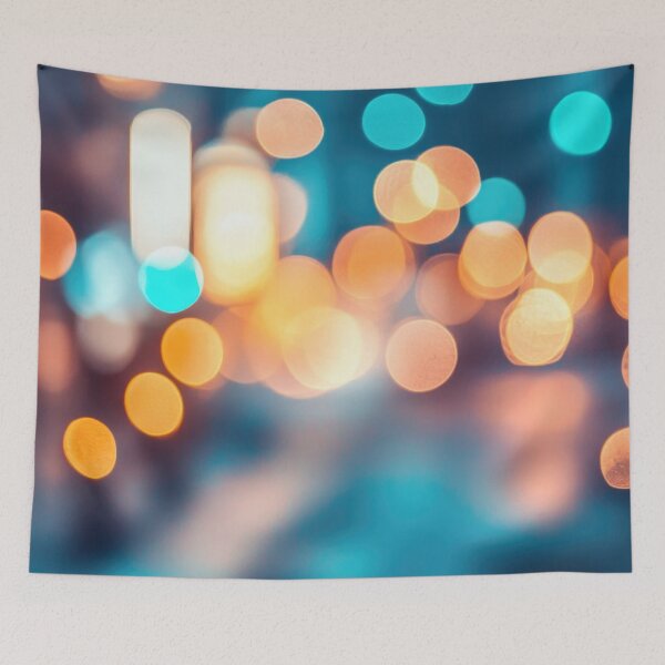 Item preview, City lights glow softly at night designed and sold by anytka.