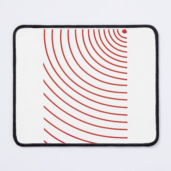 Item preview, Red Radiating Lines - Abstract Modern Graphic designed and sold by ArtfulWeave.