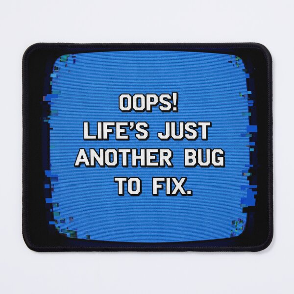 Item preview, Pixelated Blue Screen Error – Retro Glitch Design with Sarcastic Quote designed and sold by kubix81.