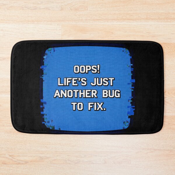 Item preview, Pixelated Blue Screen Error – Retro Glitch Design with Sarcastic Quote designed and sold by kubix81.