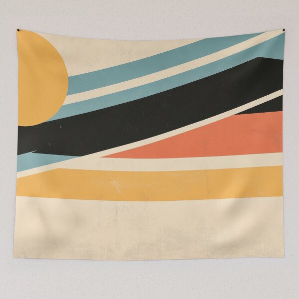 Item preview, Colorful retro geometric design designed and sold by anytka.