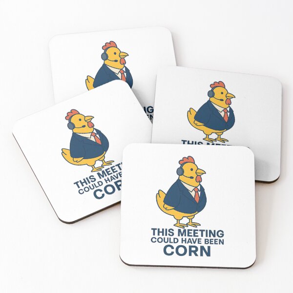 Item preview, This Meeting Could Have Been Corn – Formal Chicken Office Humor Design designed and sold by ArcadiaSilence.
