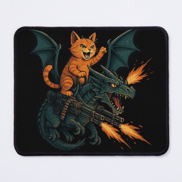 Item preview, Dragon Rider War Cat designed and sold by KozyAuraTees.