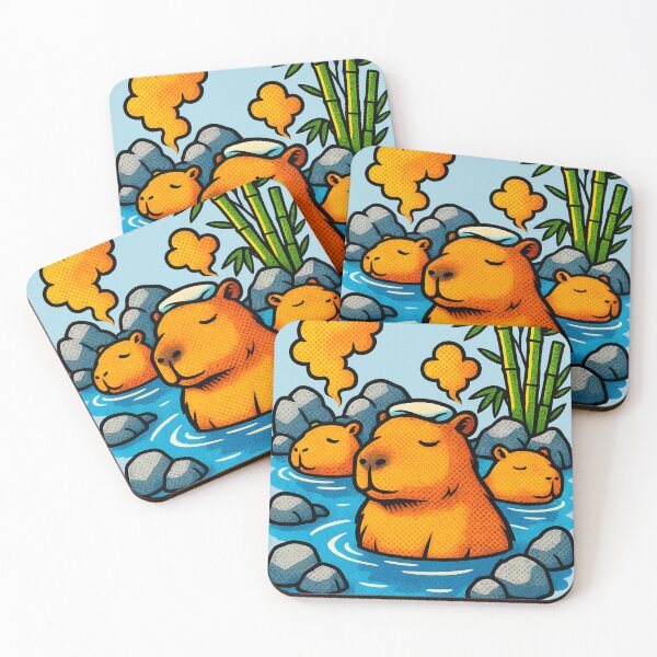 Item preview, Zen Capybara Halftone Chill designed and sold by shockSpot.