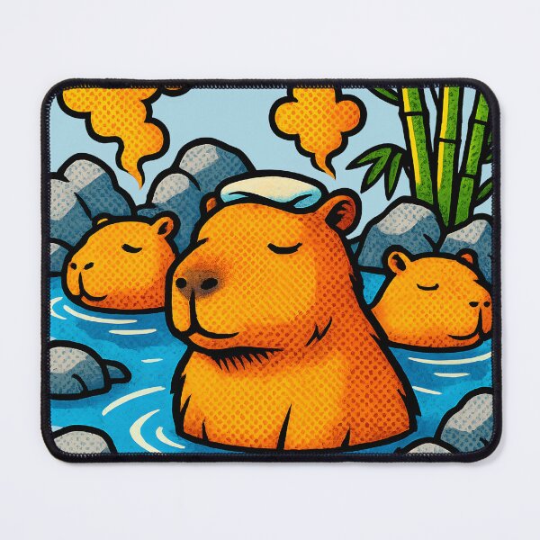 Item preview, Zen Capybara Halftone Chill designed and sold by shockSpot.