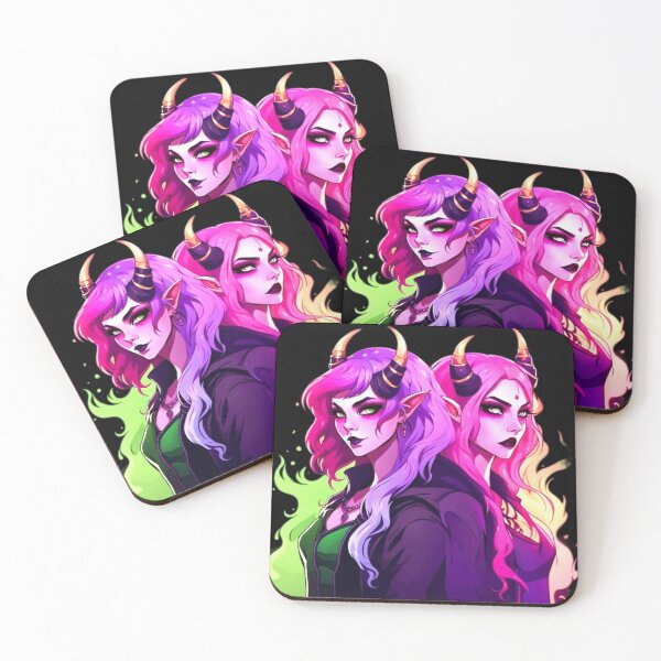Item preview,  Sisters of The Flame - Demon Goddesses in Neon Dreams designed and sold by DarkDesiresAU.