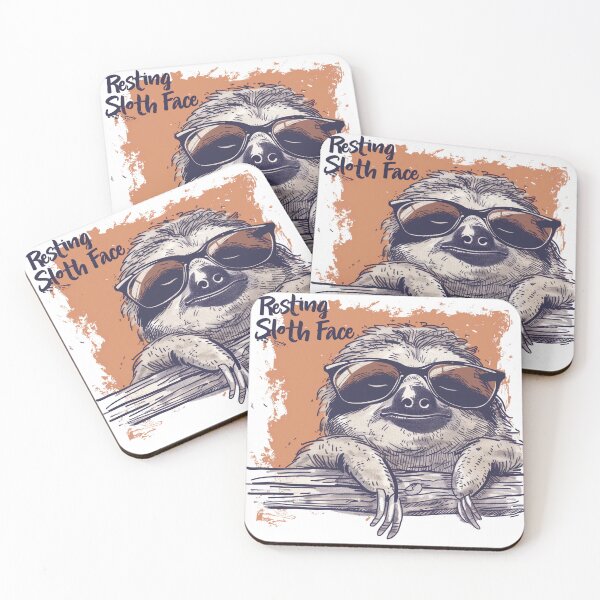 Item preview, Resting Sloth Face designed and sold by TheEmptyBottleStudio.