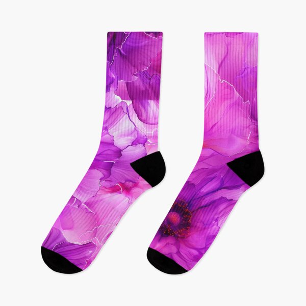 Item preview, Watercolor-Style Alcohol Ink Lilac And Pink Floral Abstract designed and sold by DEC02.