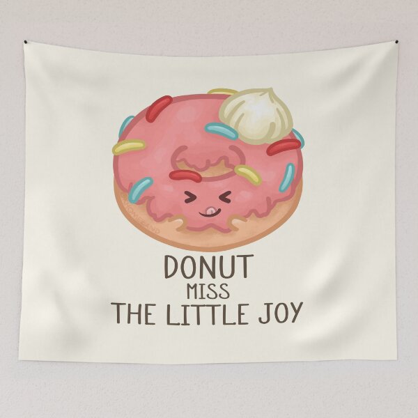 Item preview, Donut Miss the Little Joy Pun designed and sold by Khotekmei.
