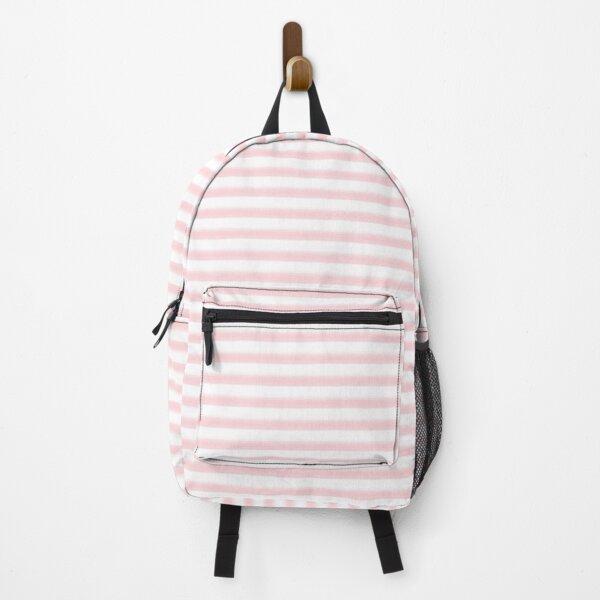 Item preview, Brushed Watercolor Horizontal Stripes - Pink And White designed and sold by QuestingPixel.
