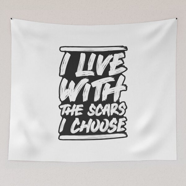 Item preview, I live with the scars I chose lettering designed and sold by Joncasmiart.