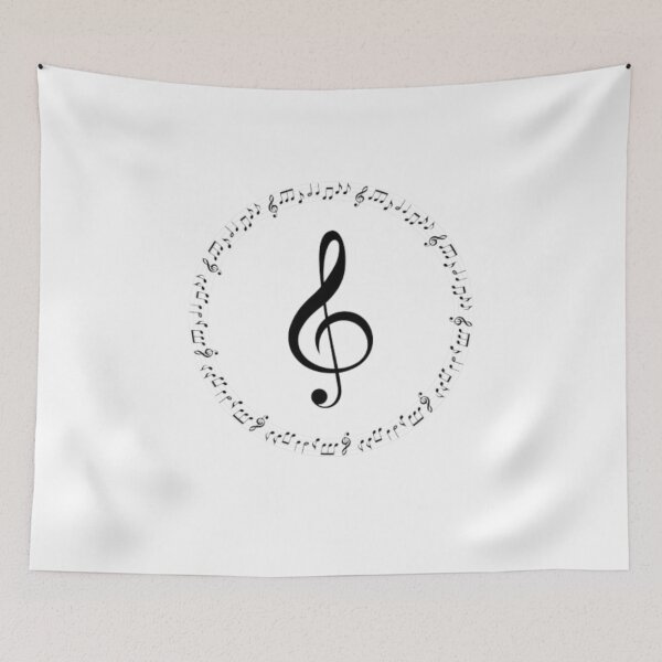Item preview, Treble Clef in Harmony Circle – Music Lover Design designed and sold by dijjaboutique.