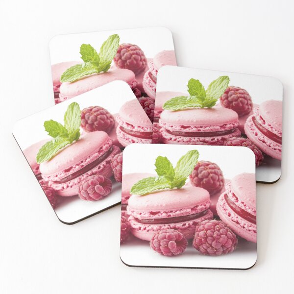 Item preview, Raspberry mint macarons designed and sold by anytka.