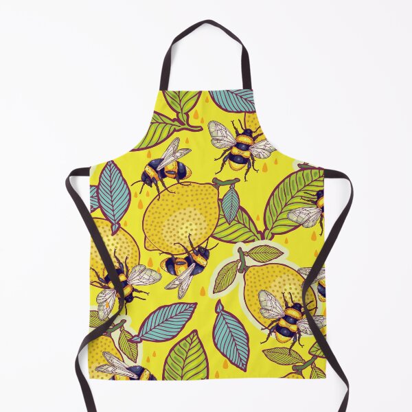 Item preview, Yellow lemon and bee garden. designed and sold by smalldrawing.