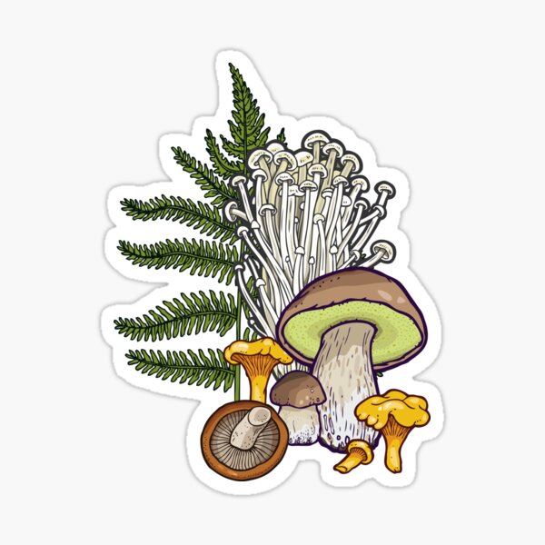 Item preview, mushroom forest designed and sold by smalldrawing.