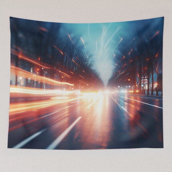 Item preview, Vibrant night street lights designed and sold by anytka.