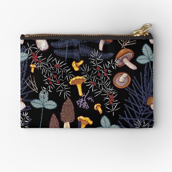 Item preview, dark wild forest mushrooms designed and sold by smalldrawing.