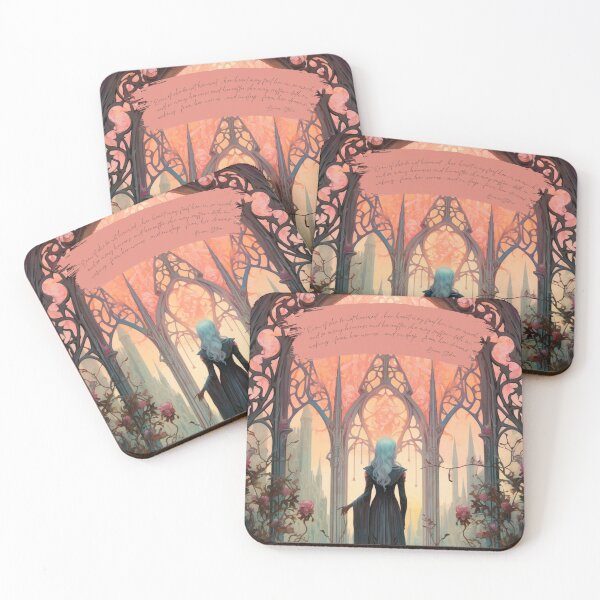 Item preview, Gothic Woman Staring out Window | Bram Stoker Quote designed and sold by Radiant-Art.
