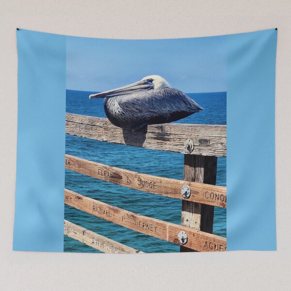 Item preview, OCEANSIDE CALIFORNIA PIER - PELICAN designed and sold by Tammera.