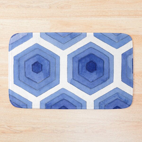 Item preview, Blue Honeycomb Hexagons designed and sold by Juluminous.