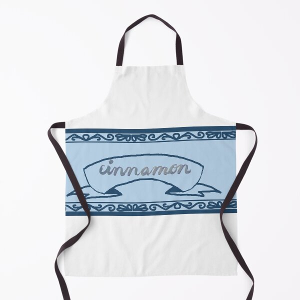 Item preview, Cinnamon Spice Label Blue with Calligraphy designed and sold by abitofaromantic.