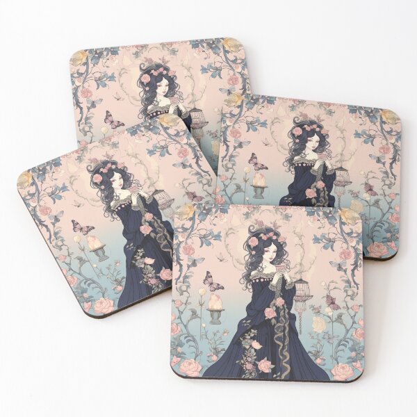 Item preview, Vintage Gothic | Pastel Gothic Girl | Floral Goth designed and sold by Radiant-Art.