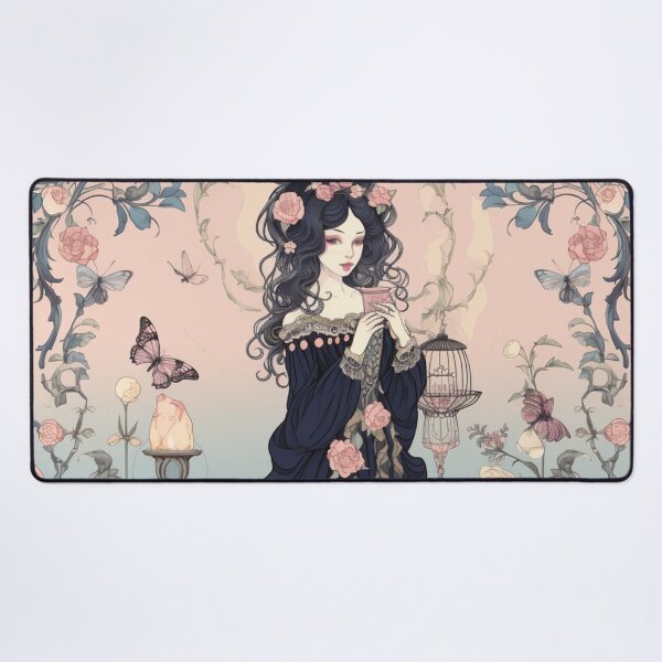 Item preview, Vintage Gothic | Pastel Gothic Girl | Floral Goth designed and sold by Radiant-Art.