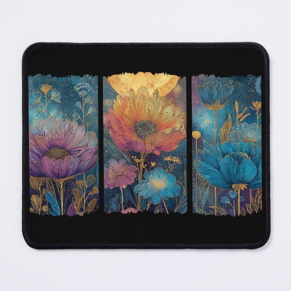 Item preview, Art Deco Floral Triptych designed and sold by Boddicca.
