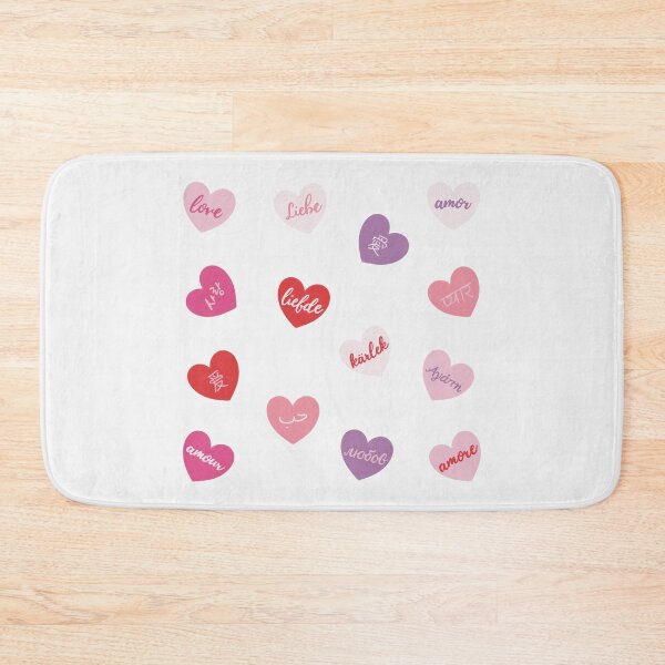 Item preview, love in different languages in hearts designed and sold by winterpumpkin.
