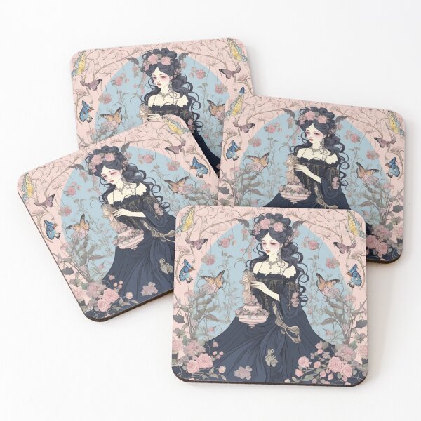Item preview, Floral Goth | Pastel Goth | Vintage Goth Girl designed and sold by Radiant-Art.