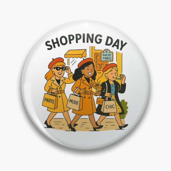 Item preview, Paris Shopping Day – Girls Trip Illustration with Gifts & Macaron designed and sold by jelonkaa.