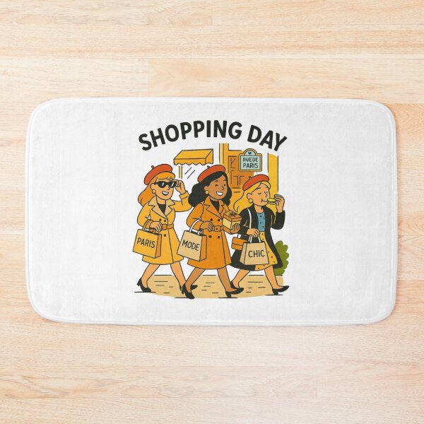 Item preview, Paris Shopping Day – Girls Trip Illustration with Gifts & Macaron designed and sold by jelonkaa.