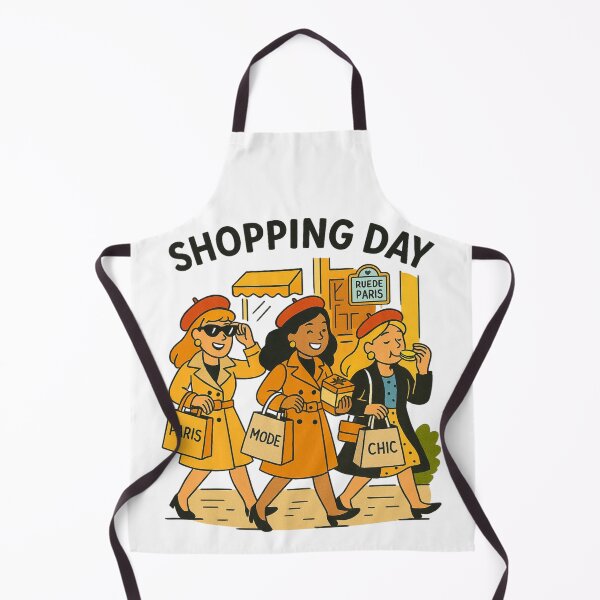 Item preview, Paris Shopping Day – Girls Trip Illustration with Gifts & Macaron designed and sold by jelonkaa.
