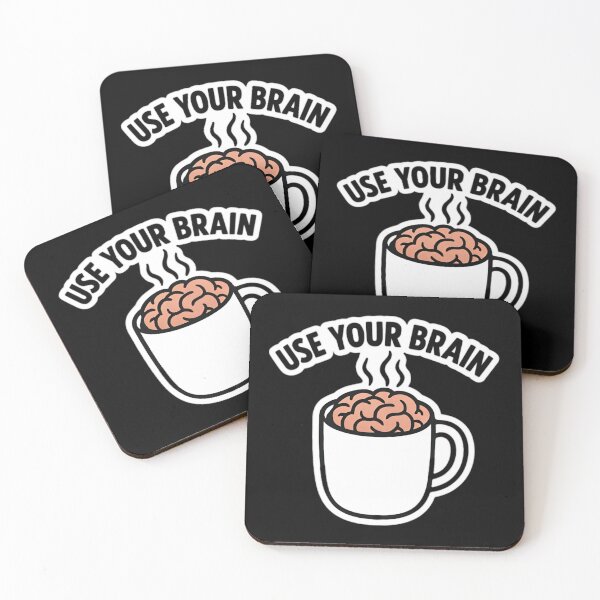 Item preview, Use Your Brain – Smart Coffee Art designed and sold by Amr Siam.
