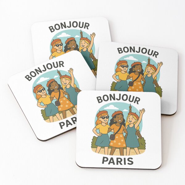 Item preview, Bonjour Paris – Girls Trip Souvenir with Eiffel Tower designed and sold by jelonkaa.