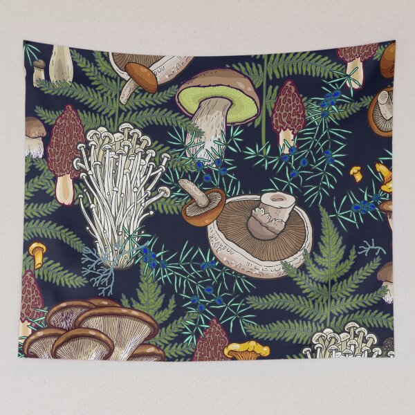 Item preview, Dark mushroom forest designed and sold by smalldrawing.
